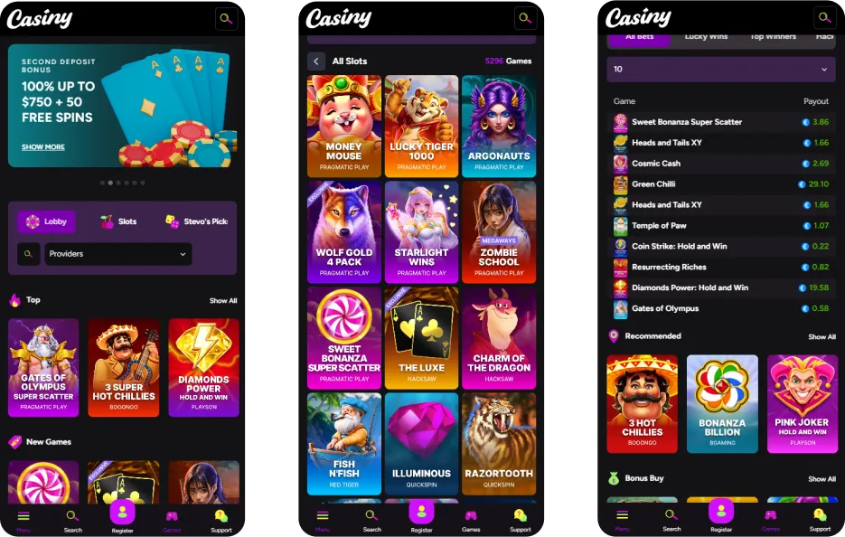 Casiny Download Mobile